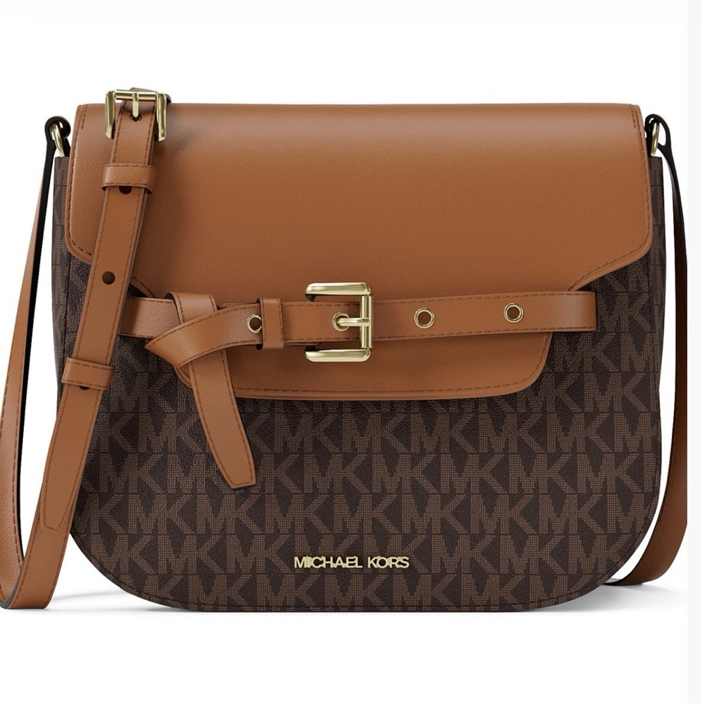 Michael kors Emilia Small Saddle Crossbody Bag NWT